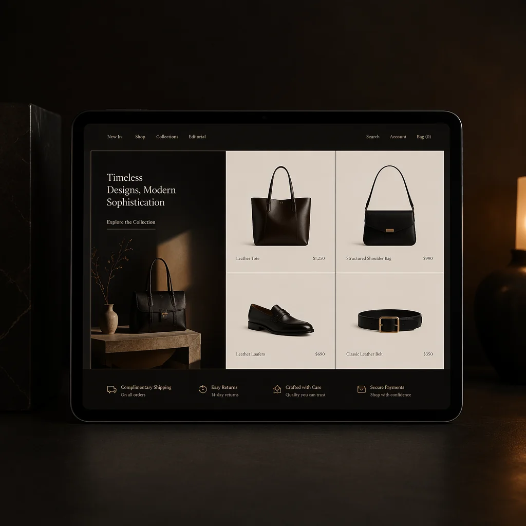 Luxe Atelier — fashion e-commerce